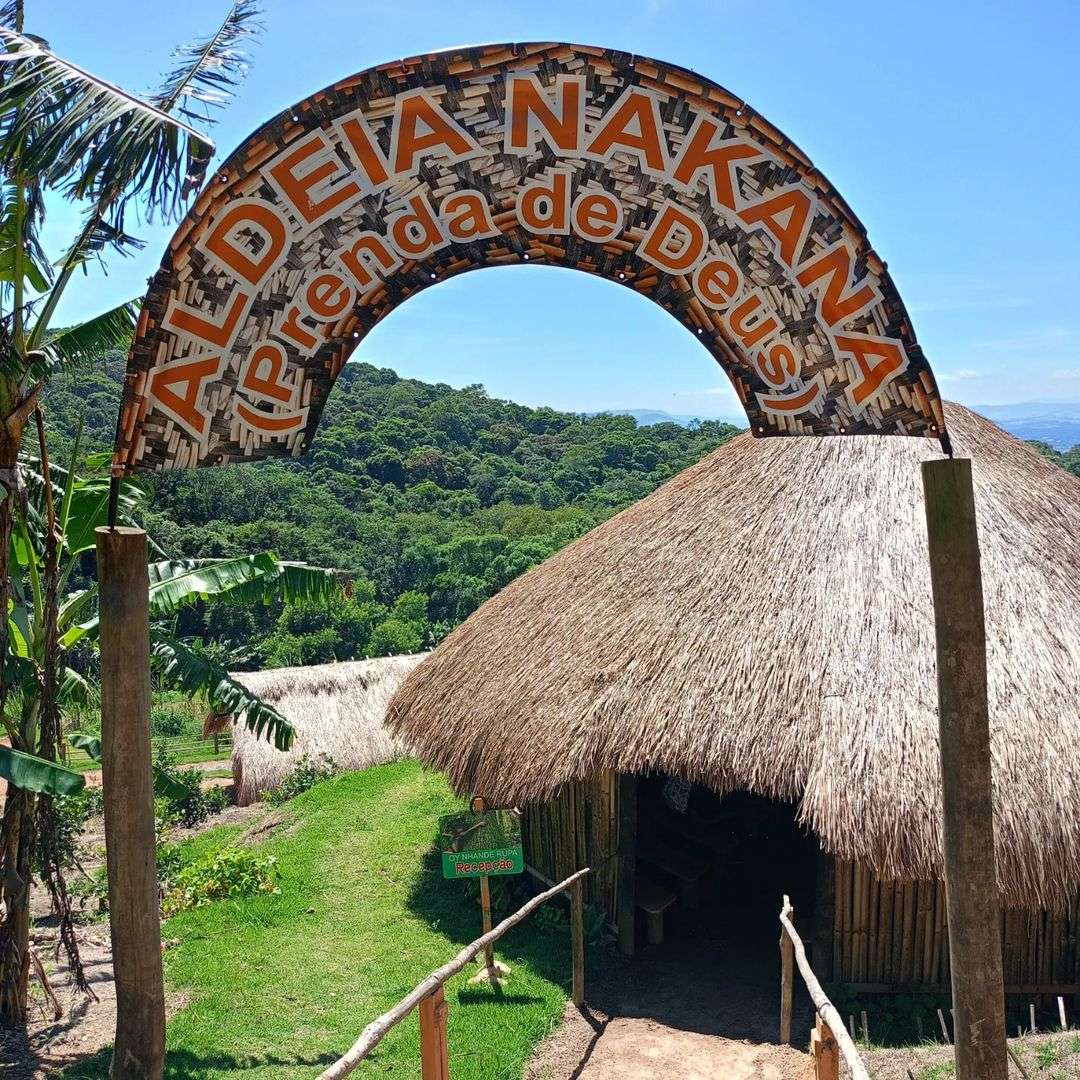 Vivência guarani com os alunos